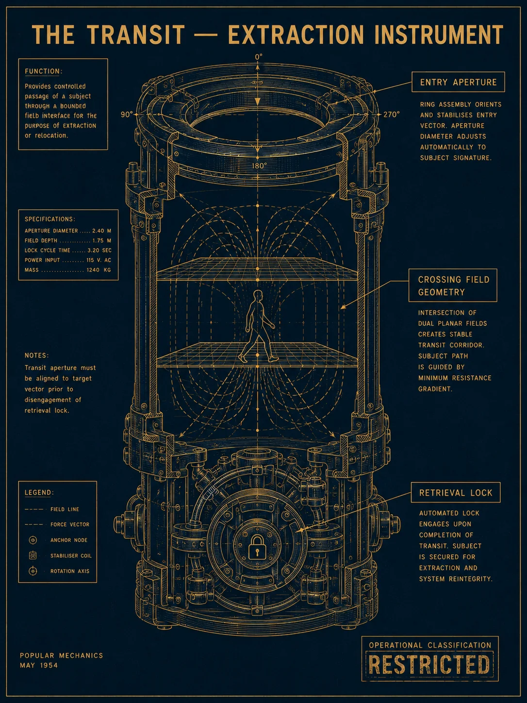 The Transit — Extraction Instrument schematic
